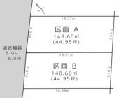 区画図(宮城野区鶴ケ谷1丁目)